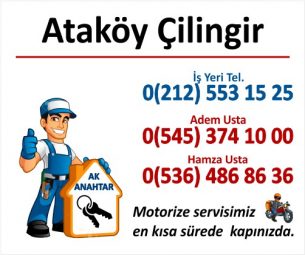 atakoy cilingir anahtarci 305x255 - Ataköy Çilingir & Anahtarcı | Acil Tel : 0545 374 10 00