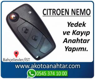 Citroen Nemo Araba Oto Otomobil Car Sustalı Yedek Kayıp Kumanda Kumandalı İmmobilizer Anahtar Anahtarı Çilingir Anahtarcı Acil Kopyalama Kodlama Locksmith Key Bahçelievler İstanbul Kayboldu Dönmüyor Okumuyor Orjinal Kontak Tamir Tamiri Çip