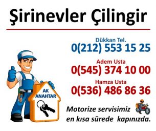 Şirinevler anahtarcı Şirinevler çilingir Şirinevler oto anahtarcı Şirinevler oto çilingir