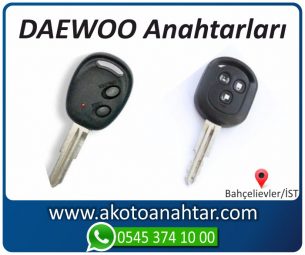 Daewoo Alfaromeo Yedek Acil Kumanda Kayıp Anahtar Anahtarı Kumandası Kopyalama Çoğaltma Orjinal Orj Keys Original Smart