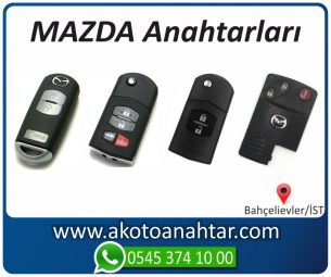 Mazda Yedek Acil Kumanda Kayıp Anahtar Anahtarı Kumandası Kopyalama Çoğaltma Orjinal Orj Keys Original Smart