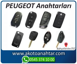 Peugeot Oto Otomobil Araba Immobilizer Kumandalı Sustalı Key Remote Yedek Acil Kumanda Kayıp Anahtar Anahtarı Kumandası Kopyalama Çoğaltma Orjinal Orj Keys Original