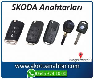 Skoda Oto Otomobil Araba Immobilizer Kumandalı Sustalı Key Remote Yedek Acil Kumanda Kayıp Anahtar Anahtarı Kumandası Kopyalama Çoğaltma Orjinal Orj Keys Original Smart