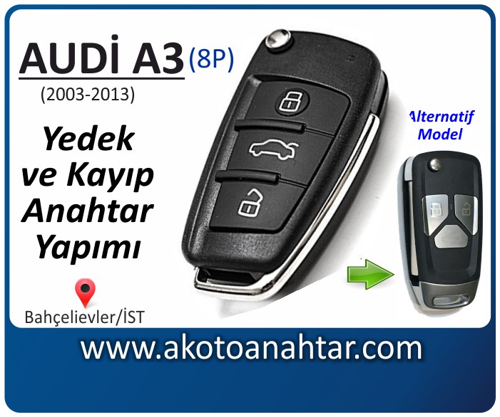 audi a3 8p anahtari anahtar key yedek yaptirma fiyati kopyalama cogaltma kayip 2003 2004 2005 2006 2007 2008 2009 2010 2011 2012 2013 model model - Audi Yeni A3 Anahtarı | Yedek ve Kayıp Anahtar Yapımı