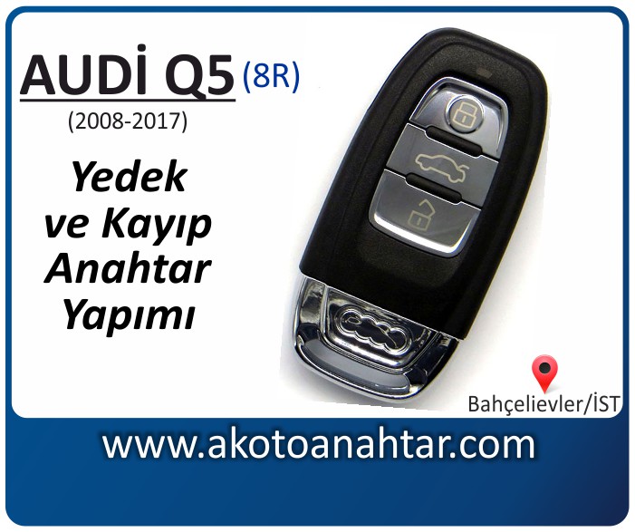 audi q5 8r anahtari anahtar key yedek yaptirma fiyati kopyalama cogaltma kayip 2008 2009 2010 2011 2012 2013 2014 2015 2016 2017 model model - Audi Q5 Anahtarı | Yedek ve Kayıp Anahtar Yapımı