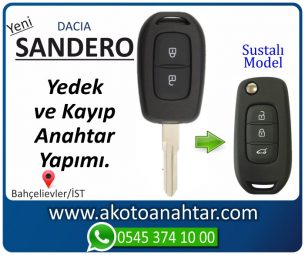 Dacia Sandero Araba Oto Otomobil Car Sustalı Yedek Kayıp Kumanda Kumandalı İmmobilizer Anahtar Anahtarı Çilingir Anahtarcı Acil Kopyalama Kodlama Locksmith Key Bahçelievler İstanbul Kayboldu Dönmüyor Okumuyor Orjinal Kontak Tamir Tamiri Çip