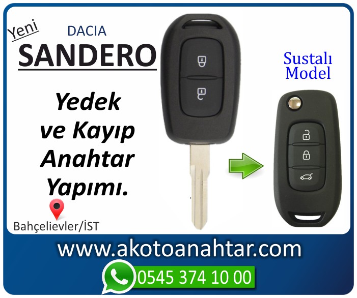dacia yeni sandero stepway anahtari anahtar key yedek kayip 2014 2015 2016 2017 2018 - Dacia Yeni Sandero Anahtarı | Yedek ve Kayıp Anahtar Yapımı Stepway