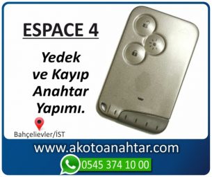 Renault Reno Espace 4 Araba Oto Otomobil Car Sustalı Yedek Kayıp Kumanda Kumandalı İmmobilizer Anahtar Anahtarı Çilingir Anahtarcı Acil Kopyalama Kodlama Locksmith Key Bahçelievler İstanbul Kayboldu Dönmüyor Okumuyor Orjinal Kontak Tamir Tamiri Çip