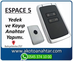 Renault Reno Espace 5 Araba Oto Otomobil Car Sustalı Yedek Kayıp Kumanda Kumandalı İmmobilizer Anahtar Anahtarı Çilingir Anahtarcı Acil Kopyalama Kodlama Locksmith Key Bahçelievler İstanbul Kayboldu Dönmüyor Okumuyor Orjinal Kontak Tamir Tamiri Çip