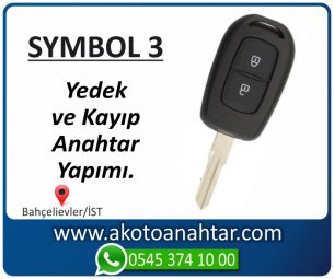 Renault Reno Symbol 3 Araba Oto Otomobil Car Sustalı Yedek Kayıp Kumanda Kumandalı İmmobilizer Anahtar Anahtarı Çilingir Anahtarcı Acil Kopyalama Kodlama Locksmith Key Bahçelievler İstanbul Kayboldu Dönmüyor Okumuyor Orjinal Kontak Tamir Tamiri Çip