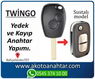 Renault Reno Twingo Araba Oto Otomobil Car Sustalı Yedek Kayıp Kumanda Kumandalı İmmobilizer Anahtar Anahtarı Çilingir Anahtarcı Acil Kopyalama Kodlama Locksmith Key Bahçelievler İstanbul Kayboldu Dönmüyor Okumuyor Orjinal Kontak Tamir Tamiri Çip