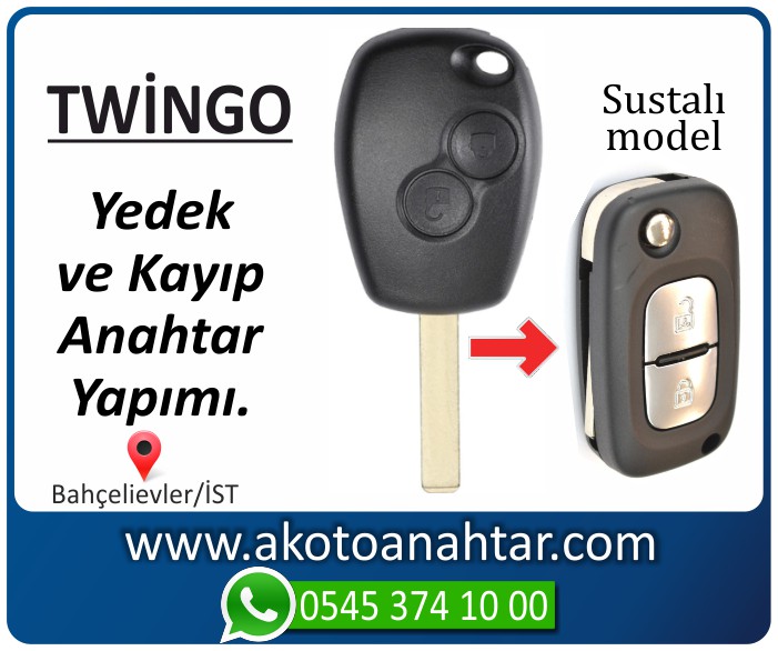 renault twingo anahtari anahtar key yedek kayip 2007 2008 2009 2010 2011 2012 2013 2014 - Renault Twingo Anahtarı | Yedek ve Kayıp Anahtar Yapımı