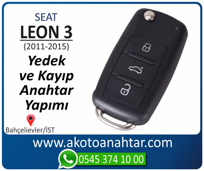 seat leon 3 anahtari anahtar key yedek yaptirma fiyati kopyalama cogaltma kayip 2011 2012 2013 2014 2015 model - Seat Leon 3 Anahtarı | Yedek ve Kayıp Anahtar Yapımı