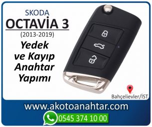 Skoda Octavia 3 Araba Oto Otomobil Car Sustalı Yedek Kayıp Kumanda Kumandalı İmmobilizer Anahtar Anahtarı Çilingir Anahtarcı Acil Kopyalama Kodlama Locksmith Key Bahçelievler İstanbul Kayboldu Dönmüyor Okumuyor Orjinal Kontak Tamir Tamiri Çip