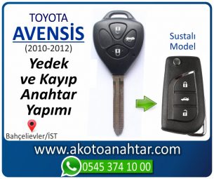Toyota Avensis Araba Oto Otomobil Car Sustalı Yedek Kayıp Kumanda Kumandalı İmmobilizer Anahtar Anahtarı Çilingir Anahtarcı Acil Kopyalama Kodlama Locksmith Key Bahçelievler İstanbul Kayboldu Dönmüyor Okumuyor Orjinal Kontak Tamir Tamiri Çip
