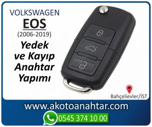 Volkswagen VW Eos Araba Oto Otomobil Car Sustalı Yedek Kayıp Kumanda Kumandalı İmmobilizer Anahtar Anahtarı Çilingir Anahtarcı Acil Kopyalama Kodlama Locksmith Key Bahçelievler İstanbul Kayboldu Dönmüyor Okumuyor Orjinal Kontak Tamir Tamiri Çip