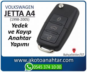 Volkswagen VW Jetta A4 Araba Oto Otomobil Car Sustalı Yedek Kayıp Kumanda Kumandalı İmmobilizer Anahtar Anahtarı Çilingir Anahtarcı Acil Kopyalama Kodlama Locksmith Key Bahçelievler İstanbul Kayboldu Dönmüyor Okumuyor Orjinal Kontak Tamir Tamiri Çip