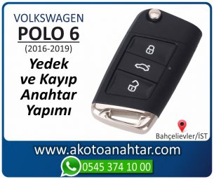 Volkswagen VW Polo 6 Araba Oto Otomobil Car Sustalı Yedek Kayıp Kumanda Kumandalı İmmobilizer Anahtar Anahtarı Çilingir Anahtarcı Acil Kopyalama Kodlama Locksmith Key Bahçelievler İstanbul Kayboldu Dönmüyor Okumuyor Orjinal Kontak Tamir Tamiri Çip