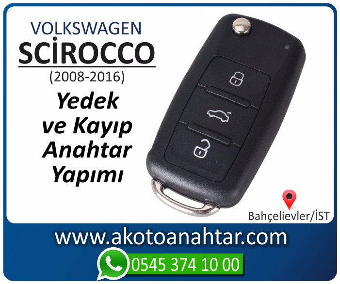 volkswagen vw scirocco anahtari anahtar key yedek yaptirma fiyati kopyalama cogaltma kayip 2008 2009 2010 2011 2012 2013 2014 2015 2016 model - VW Volkswagen Scirocco Anahtarı | Yedek ve Kayıp Anahtar Yapımı