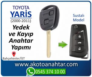 Toyota Yaris Araba Oto Otomobil Car Sustalı Yedek Kayıp Kumanda Kumandalı İmmobilizer Anahtar Anahtarı Çilingir Anahtarcı Acil Kopyalama Kodlama Locksmith Key Bahçelievler İstanbul Kayboldu Dönmüyor Okumuyor Orjinal Kontak Tamir Tamiri Çip