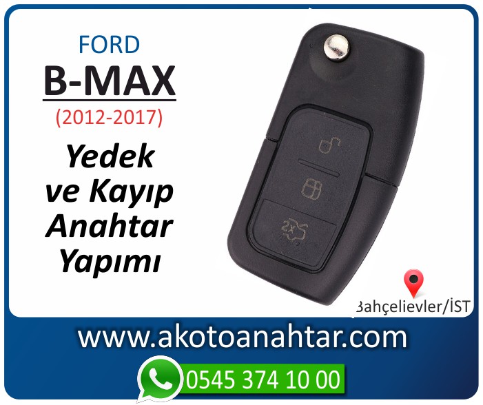 Ford B Max bmax anahtari anahtar key yedek yaptirma fiyati kopyalama cogaltma kayip 2012 2013 2014 2015 2016 2017 model - Ford B-Max Anahtarı | Yedek ve Kayıp Anahtar Yapımı