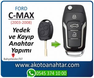 Ford C-Max Araba Oto Otomobil Car Sustalı Yedek Kayıp Kumanda Kumandalı İmmobilizer Anahtar Anahtarı Çilingir Anahtarcı Acil Kopyalama Kodlama Locksmith Key Bahçelievler İstanbul Kayboldu Dönmüyor Okumuyor Orjinal Kontak Tamir Tamiri Çip