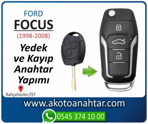 Ford Focus Araba Oto Otomobil Car Sustalı Yedek Kayıp Kumanda Kumandalı İmmobilizer Anahtar Anahtarı Çilingir Anahtarcı Acil Kopyalama Kodlama Locksmith Key Bahçelievler İstanbul Kayboldu Dönmüyor Okumuyor Orjinal Kontak Tamir Tamiri Çip