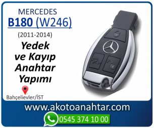 Mercedes B160 (W246) Araba Oto Otomobil Car Yedek Kayıp Kumanda İmmobilizer Anahtar Anahtarı Çilingir Anahtarcı Acil Kopyalama Kodlama Locksmith Key Bahçelievler İstanbul Kayboldu Dönmüyor Okumuyor Orjinal Kontak Tamir Tamiri Çip