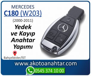 Mercedes C160 (W203) Araba Oto Otomobil Car Yedek Kayıp Kumanda İmmobilizer Anahtar Anahtarı Çilingir Anahtarcı Acil Kopyalama Kodlama Locksmith Key Bahçelievler İstanbul Kayboldu Dönmüyor Okumuyor Orjinal Kontak Tamir Tamiri Çip