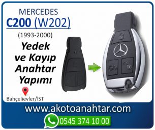 Mercedes C200 (W202) Araba Oto Otomobil Car Yedek Kayıp Kumanda İmmobilizer Anahtar Anahtarı Çilingir Anahtarcı Acil Kopyalama Kodlama Locksmith Key Bahçelievler İstanbul Kayboldu Dönmüyor Okumuyor Orjinal Kontak Tamir Tamiri Çip