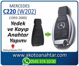 Mercedes C220 (W202) Araba Oto Otomobil Car Yedek Kayıp Kumanda İmmobilizer Anahtar Anahtarı Çilingir Anahtarcı Acil Kopyalama Kodlama Locksmith Key Bahçelievler İstanbul Kayboldu Dönmüyor Okumuyor Orjinal Kontak Tamir Tamiri Çip