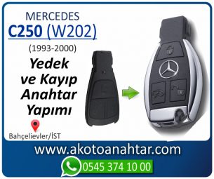 Mercedes C250 (W202) Araba Oto Otomobil Car Yedek Kayıp Kumanda İmmobilizer Anahtar Anahtarı Çilingir Anahtarcı Acil Kopyalama Kodlama Locksmith Key Bahçelievler İstanbul Kayboldu Dönmüyor Okumuyor Orjinal Kontak Tamir Tamiri Çip