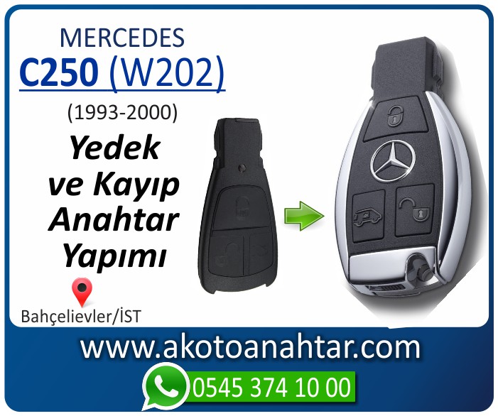 Mercedes C250 W202 Anahtari 1998 1999 2000 - Mercedes C250 (W202) Anahtarı | Yedek ve Kayıp Anahtar Yapımı