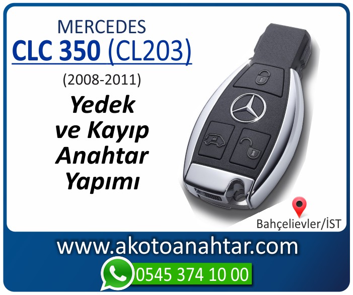 Mercedes CLC350 CL203 Anahtari 2008 2009 2010 2011 - Mercedes CLC350 (CL203) Anahtarı | Yedek ve Kayıp Anahtar Yapımı