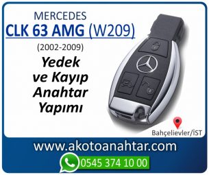 Mercedes CLK63 AMG (W209) Araba Oto Otomobil Car Yedek Kayıp Kumanda İmmobilizer Anahtar Anahtarı Çilingir Anahtarcı Acil Kopyalama Kodlama Locksmith Key Bahçelievler İstanbul Kayboldu Dönmüyor Okumuyor Orjinal Kontak Tamir Tamiri Çip