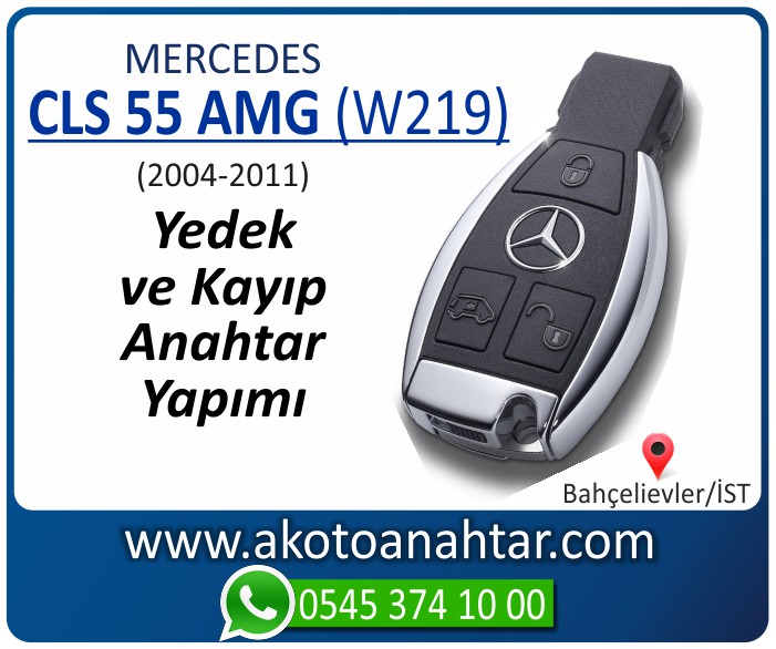 Mercedes CLS55 AMG W219 Anahtari 2004 2005 2006 2007 2008 2009 2010 2011 - Mercedes CLS55 (W219) Anahtarı | Yedek ve Kayıp Anahtar Yapımı