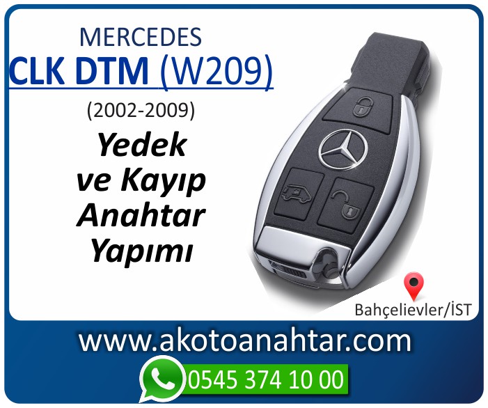 Mercedes DTM W209 Anahtari 2002 2003 2004 2005 2006 2007 2008 2009 - Mercedes DTM (W209) Anahtarı | Yedek ve Kayıp Anahtar Yapımı