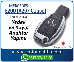 Mercedes E200 (A207 Coupe) Araba Oto Otomobil Car Yedek Kayıp Kumanda İmmobilizer Anahtar Anahtarı Çilingir Anahtarcı Acil Kopyalama Kodlama Locksmith Key Bahçelievler İstanbul Kayboldu Dönmüyor Okumuyor Orjinal Kontak Tamir Tamiri Çip