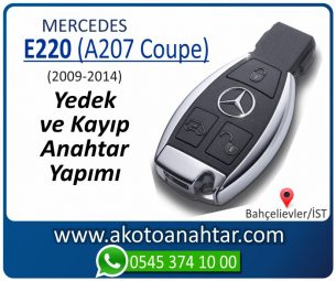 Mercedes E220 (A207 Coupe) Araba Oto Otomobil Car Yedek Kayıp Kumanda İmmobilizer Anahtar Anahtarı Çilingir Anahtarcı Acil Kopyalama Kodlama Locksmith Key Bahçelievler İstanbul Kayboldu Dönmüyor Okumuyor Orjinal Kontak Tamir Tamiri Çip