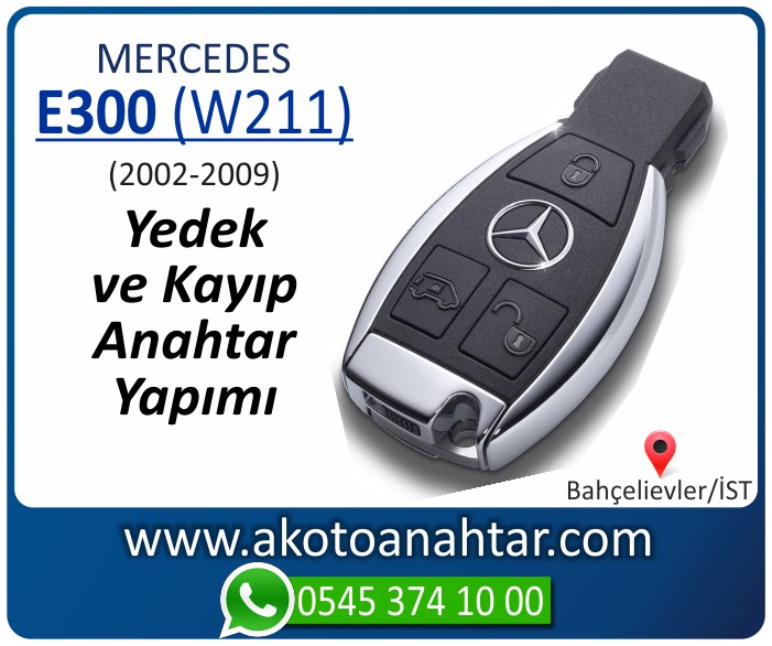 Mercedes E300 W211 Anahtari 2002 2003 2004 2005 2006 2007 2008 2009 - Mercedes E300 (W211) Anahtarı | Yedek ve Kayıp Anahtar Yapımı