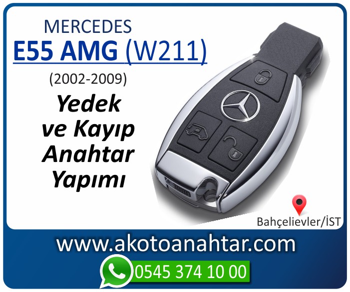 Mercedes E55 AMG W211 Anahtari 2002 2003 2004 2005 2006 2007 2008 2009 - Mercedes E55 AMG (W211) Anahtarı | Yedek ve Kayıp Anahtar Yapımı