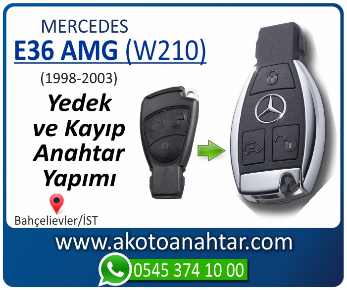 Mercedes E63 AMG W210 Anahtari 1998 1999 2000 2001 2002 2003 - Mercedes E63 AMG (W210) Anahtarı | Yedek ve Kayıp Anahtar Yapımı