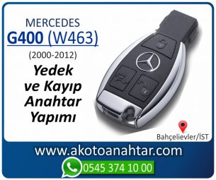 Mercedes G400 (W463) Araba Oto Otomobil Car Yedek Kayıp Kumanda İmmobilizer Anahtar Anahtarı Çilingir Anahtarcı Acil Kopyalama Kodlama Locksmith Key Bahçelievler İstanbul Kayboldu Dönmüyor Okumuyor Orjinal Kontak Tamir Tamiri Çip