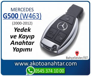 Mercedes G500 (W463) Araba Oto Otomobil Car Yedek Kayıp Kumanda İmmobilizer Anahtar Anahtarı Çilingir Anahtarcı Acil Kopyalama Kodlama Locksmith Key Bahçelievler İstanbul Kayboldu Dönmüyor Okumuyor Orjinal Kontak Tamir Tamiri Çip