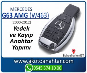 Mercedes G63 AMG (W463) Araba Oto Otomobil Car Yedek Kayıp Kumanda İmmobilizer Anahtar Anahtarı Çilingir Anahtarcı Acil Kopyalama Kodlama Locksmith Key Bahçelievler İstanbul Kayboldu Dönmüyor Okumuyor Orjinal Kontak Tamir Tamiri Çip