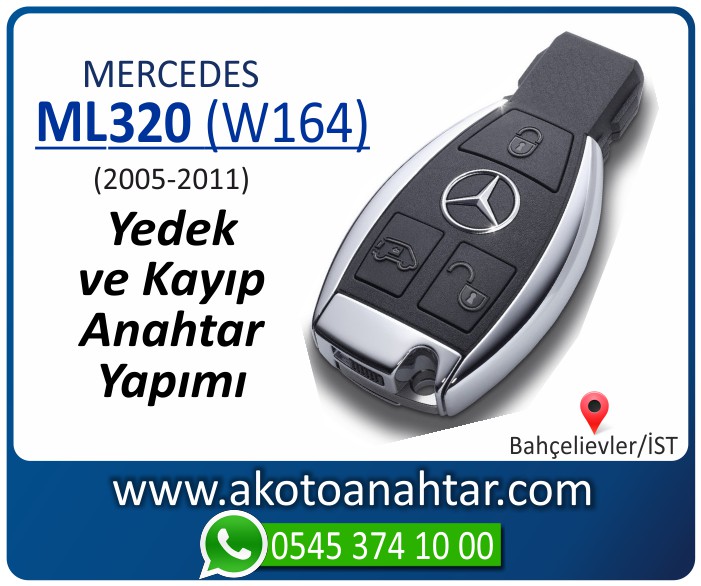 Mercedes ML300 W164 Anahtari 2005 2006 2007 2008 2009 2010 2011 - Mercedes ML300 (W164) Anahtarı | Yedek ve Kayıp Anahtar Yapımı