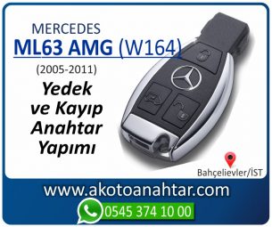 Mercedes ML63 AMG (W164) Araba Oto Otomobil Car Yedek Kayıp Kumanda İmmobilizer Anahtar Anahtarı Çilingir Anahtarcı Acil Kopyalama Kodlama Locksmith Key Bahçelievler İstanbul Kayboldu Dönmüyor Okumuyor Orjinal Kontak Tamir Tamiri Çip