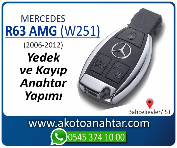 Mercedes R63 AMG W251 Anahtari 2006 2007 2008 2009 2010 2011 2012 - Mercedes R63 AMG (W251) Anahtarı | Yedek ve Kayıp Anahtar Yapımı