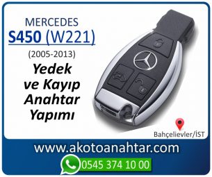 Mercedes S450 (W221) Araba Oto Otomobil Car Yedek Kayıp Kumanda İmmobilizer Anahtar Anahtarı Çilingir Anahtarcı Acil Kopyalama Kodlama Locksmith Key Bahçelievler İstanbul Kayboldu Dönmüyor Okumuyor Orjinal Kontak Tamir Tamiri Çip