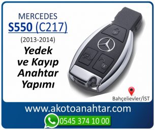 Mercedes S550 (C217) Araba Oto Otomobil Car Yedek Kayıp Kumanda İmmobilizer Anahtar Anahtarı Çilingir Anahtarcı Acil Kopyalama Kodlama Locksmith Key Bahçelievler İstanbul Kayboldu Dönmüyor Okumuyor Orjinal Kontak Tamir Tamiri Çip